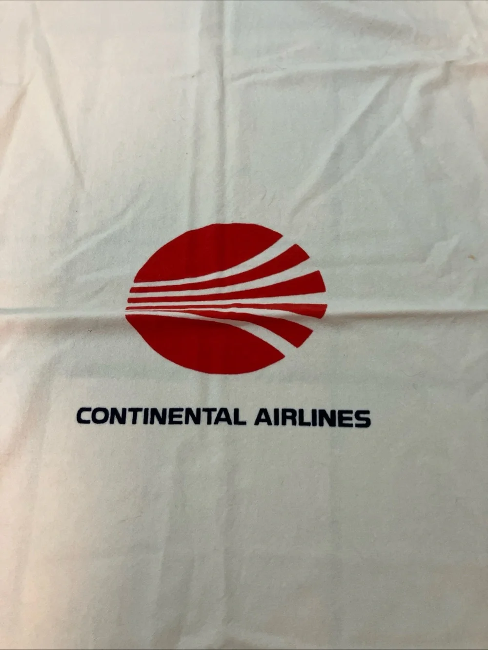 Pendleton Cream Blanket with Red Continental Airlines Logo
